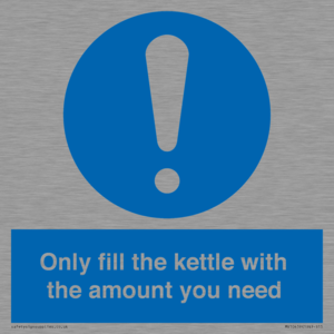 Only fill the kettle with the amount you need